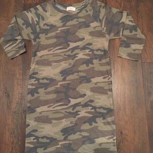 Camo shift dress